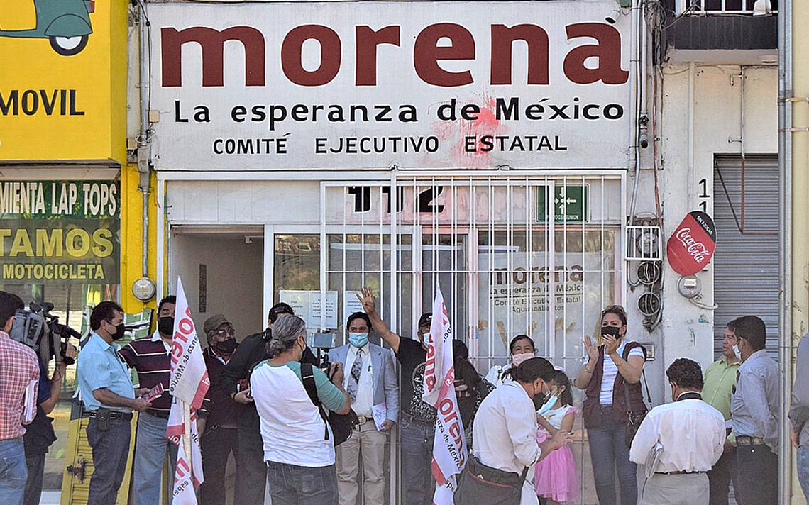 Militantes de Morena toman la sede en Aguascalientes - El Sol del Centro |  Noticias Locales, Policiacas, sobre México, Aguascalientes y el Mundo